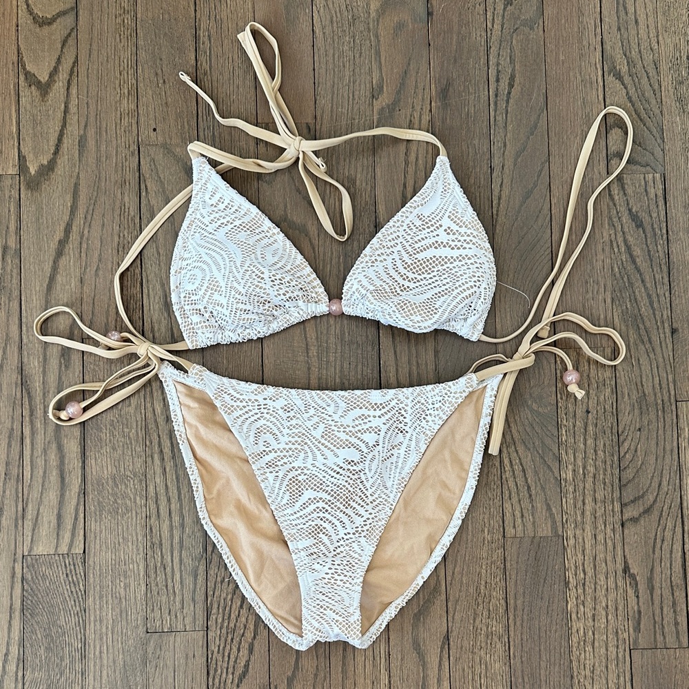 Target White and Tan Bikini